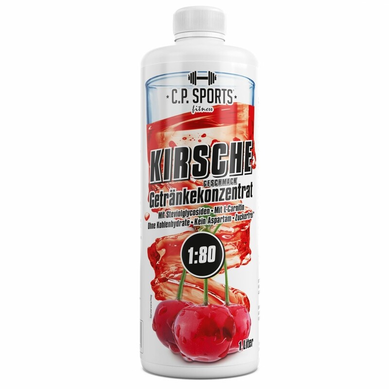 Getränkekonzentrat zuckerfrei Sport Liquid C.P. Sports Kirsche 1 Liter