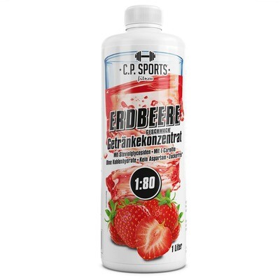 Getränkekonzentrat zuckerfrei Sport Liquid C.P. Sports Erdbeere 1 Liter