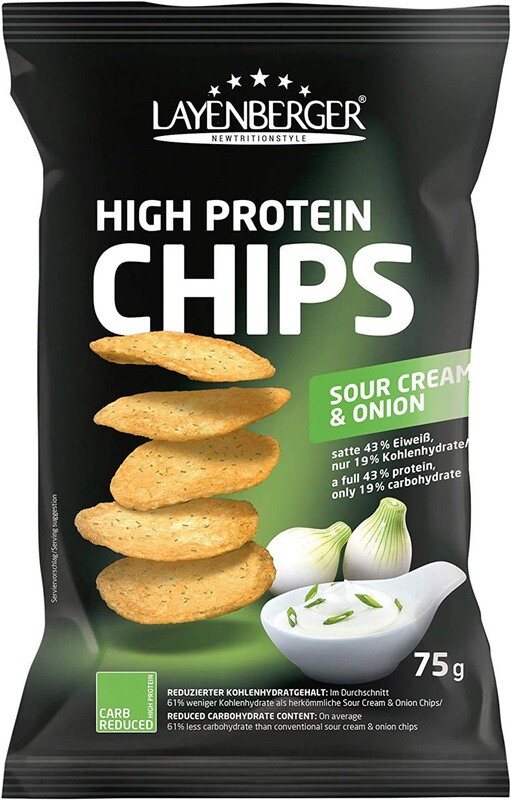 Layenberger High Protein Chips Sour Cream &amp; Onion 1x75g