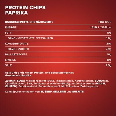 IronMaxx Protein Chips 40 Paprika 1x50g