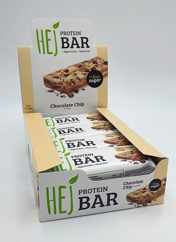 HEJ BAR Proteinriegel Chocolate Chip 12 x 60g