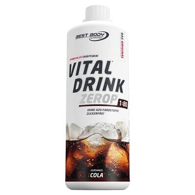 Getränkekonzentrat zuckerfrei Best Body Nutrition Vital Drink ZEROP® - Cola 1:80 1 Liter ergibt 80 Liter Fertiggetränk
