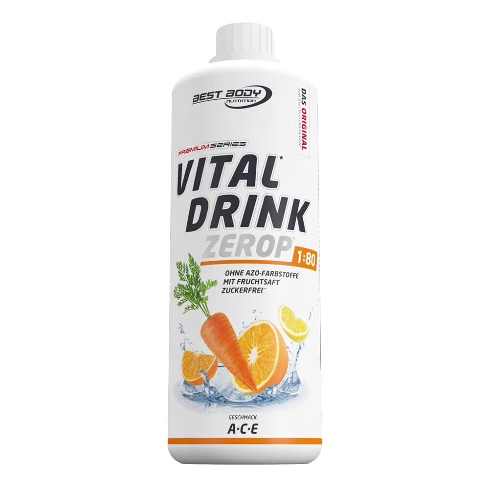 Getränkekonzentrat zuckerfrei Best Body Nutrition Vital Drink ZEROP® - A-C-E 1:80 1 Liter ergibt 80 Liter Fertiggetränk