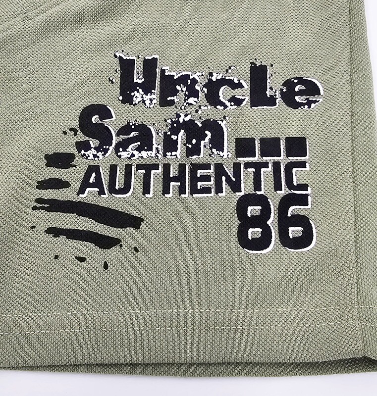 Uncle Sam Sweatshorts mit Logo Sweathose Herren kurz hellgrün XXL (Gr.60/62) Authentic 86