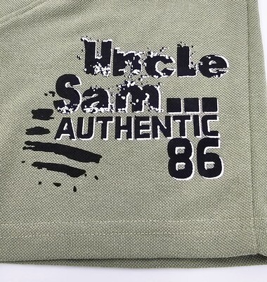 Uncle Sam Sweatshorts mit Logo Sweathose Herren kurz hellgrün XXL (Gr.60/62) Authentic 86