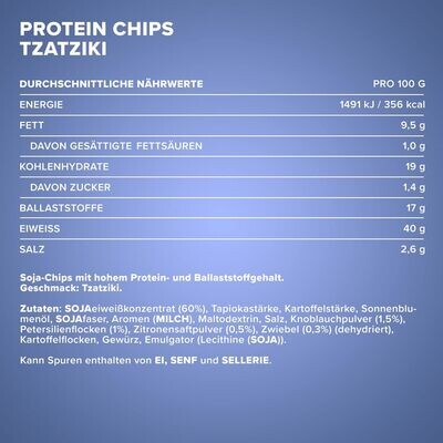 IronMaxx Protein Chips 40 Tzatziki 1x50g