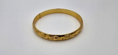 Armreif-22K-Star-Bracelet - Goldfarbener Armreif im klassischen Look