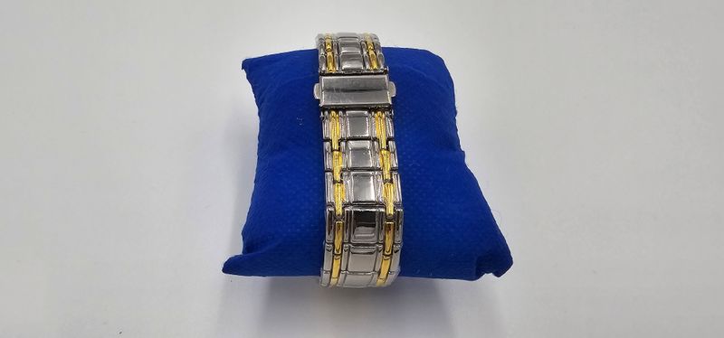 FOURRON Herren-Quarzuhr Blau/Gold/Silber – Edelstahl, römische Ziffern & leuchtet im Dunkeln