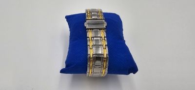 FOURRON Herren-Quarzuhr Blau/Gold/Silber – Edelstahl, römische Ziffern & leuchtet im Dunkeln
