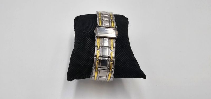 FOURRON Herren-Quarzuhr Lila/Gold/Silber – Edelstahl, römische Ziffern & leuchtet im Dunkeln