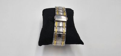 FOURRON Herren-Quarzuhr Lila/Gold/Silber – Edelstahl, römische Ziffern & leuchtet im Dunkeln