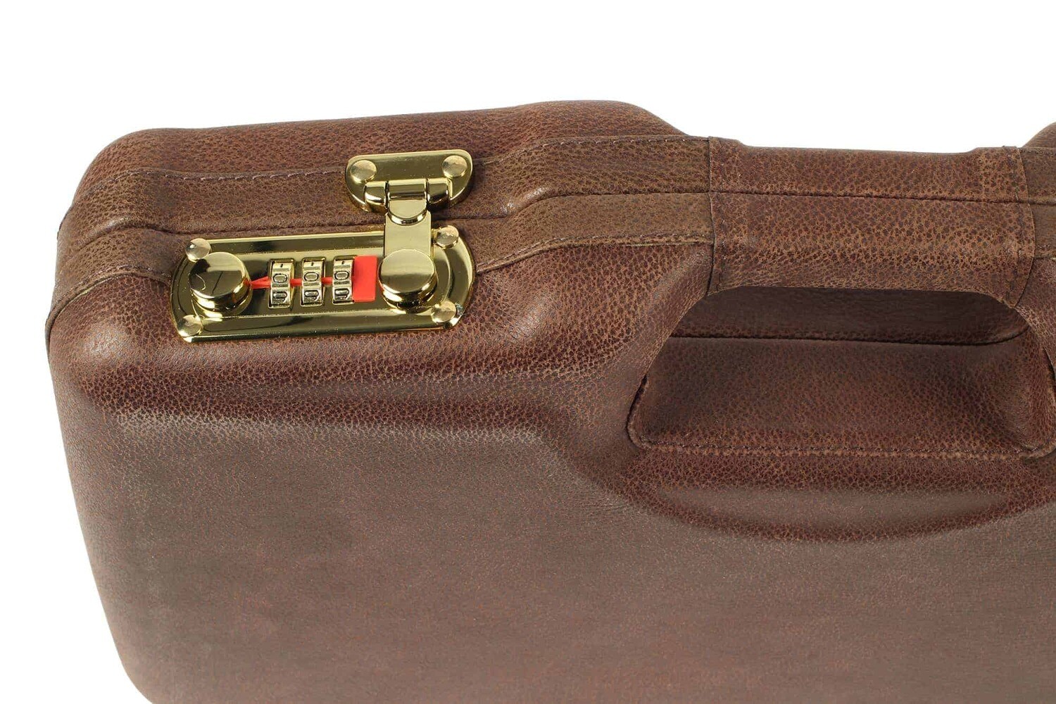 ESTUCHE DE LUJO PARA PISTOLA MODELO COLT 1911 CON COMPARTIMENTO PARA 2 CARGADORES