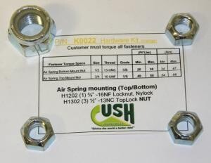 Bolt Kit, 1 Lift Spring