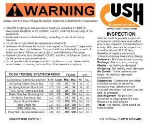Cush Safety Sticker