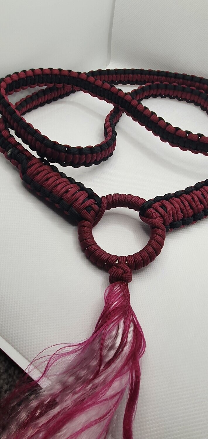 Burgundy and Black
