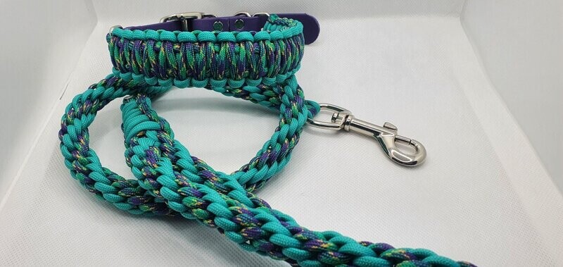 Turquoise and Purple Multi Wide