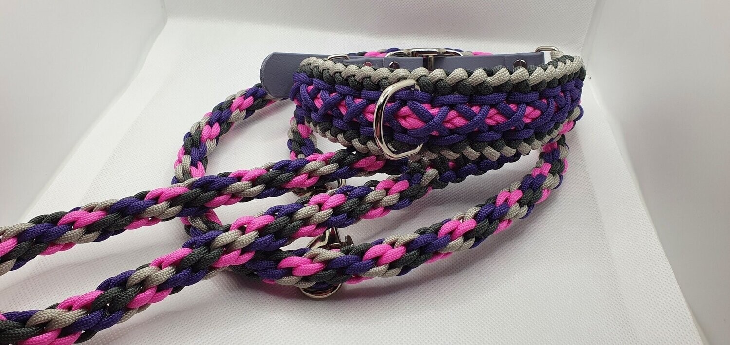 Pink, Purple and Black Criss Cross Wide