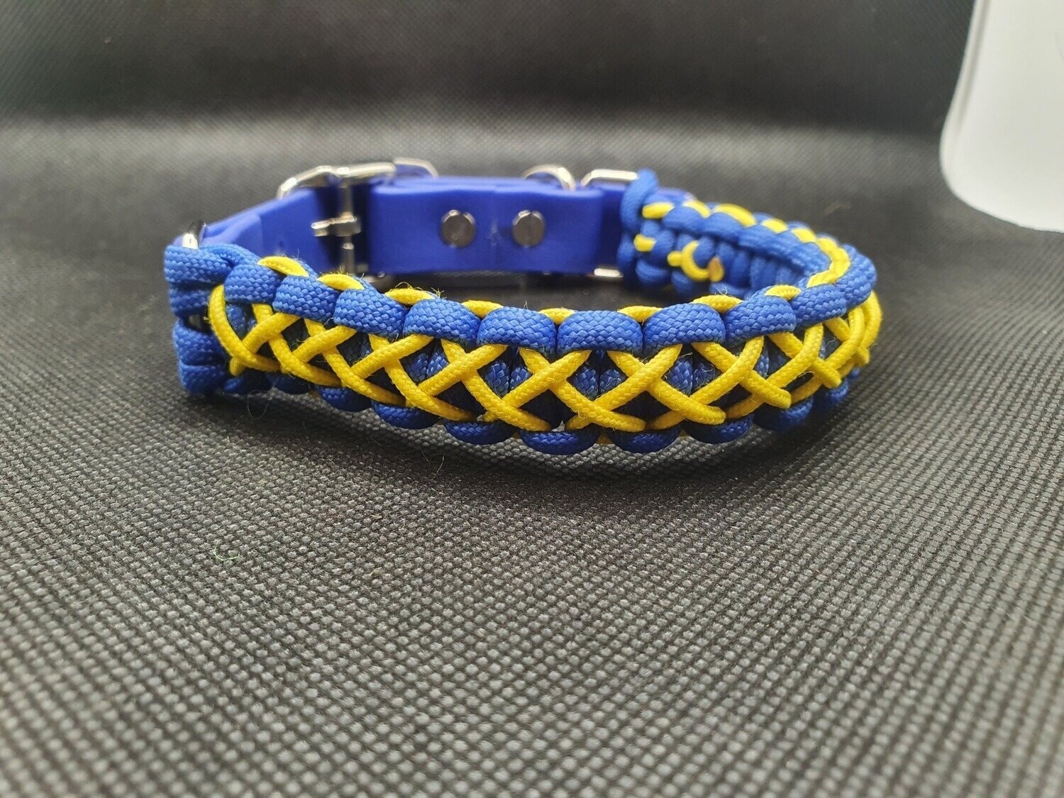 Blue and Yellow Stitched