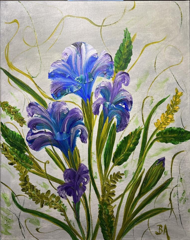 Irises in Abstract
