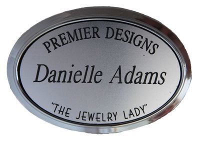 Acrylic Center Oval Plastic Frame