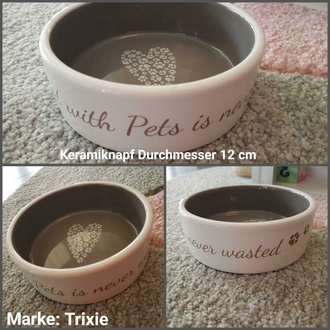 Keramiknapf Pet's Home / creme-taupe 0.3 Liter / 12 cm