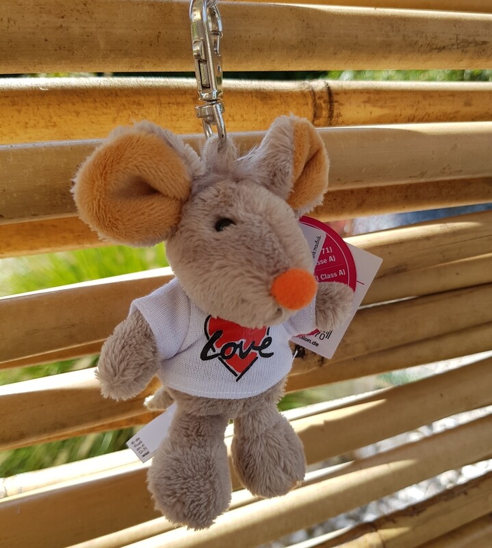 Schaffer-Anhänger Maus "Love"