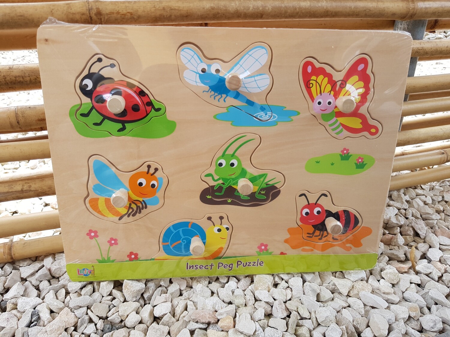 Spielba Puzzle Insekten mit Griffli