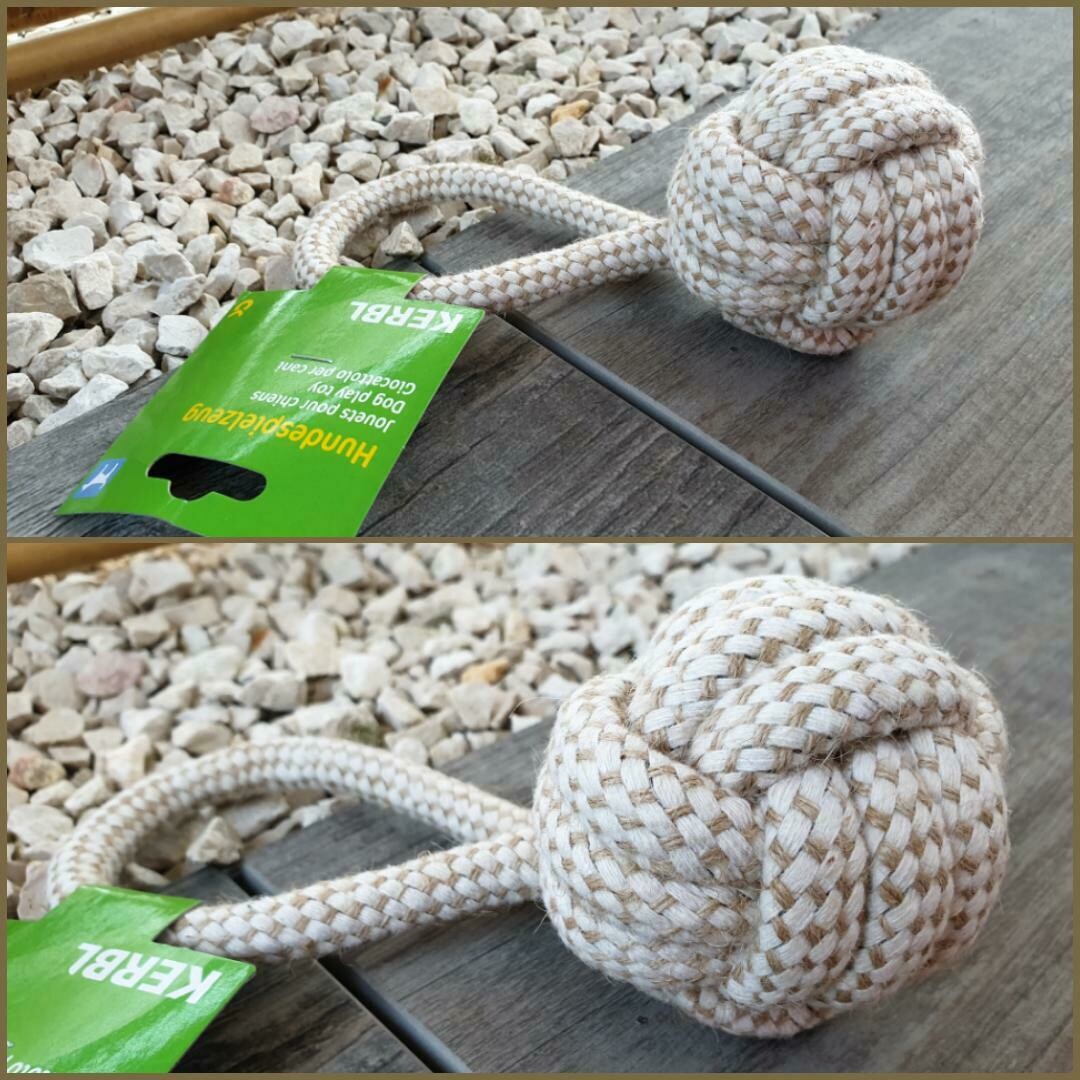Kerbl Ball am Seil M / 8 cm x 21 cm
