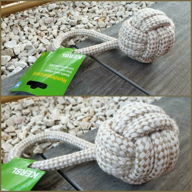 Kerbl Ball am Seil M / 8 cm x 21 cm