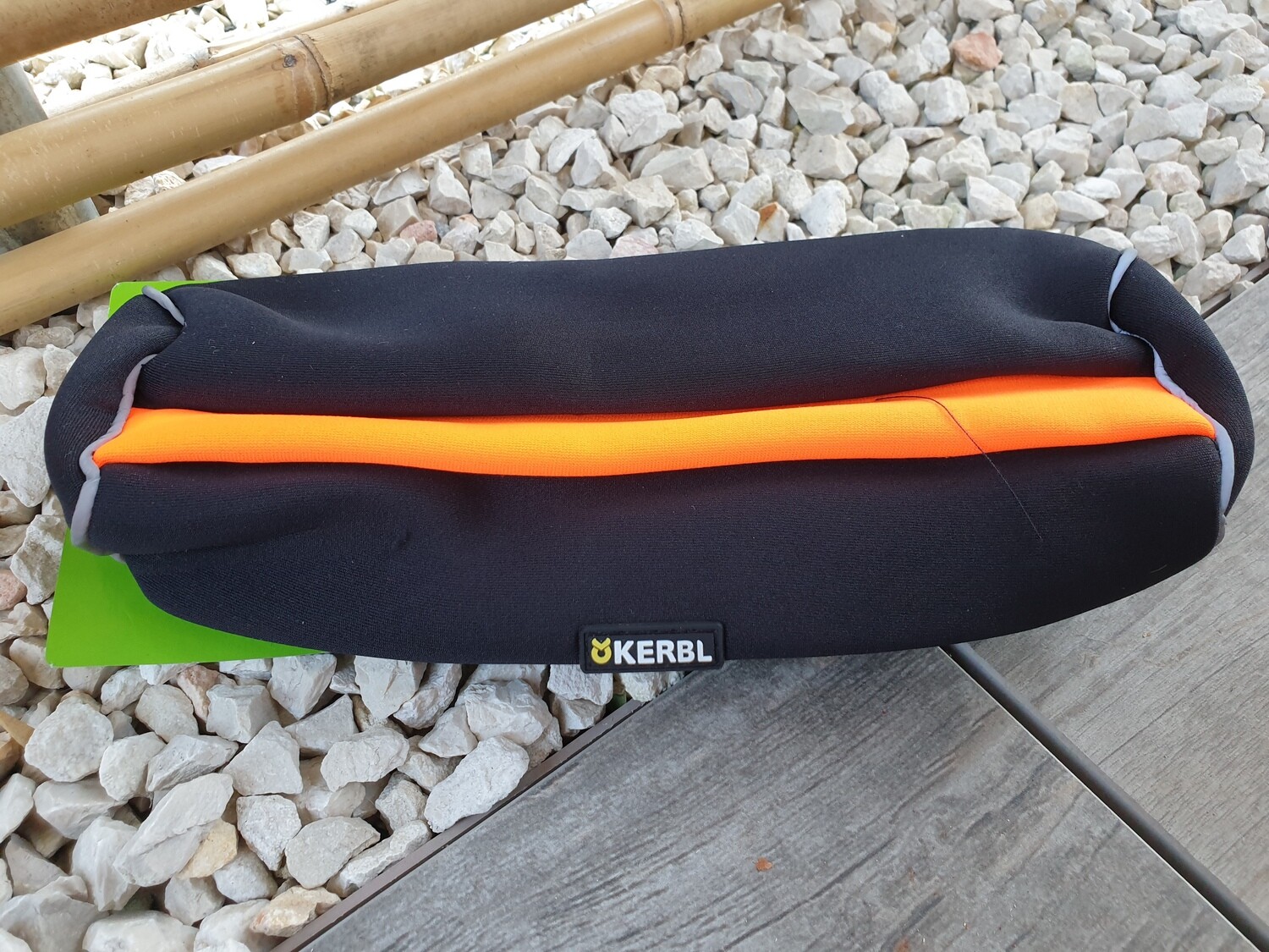 Snack Dummy reflektierend / schwarz - orange / 23 cm x 7 cm