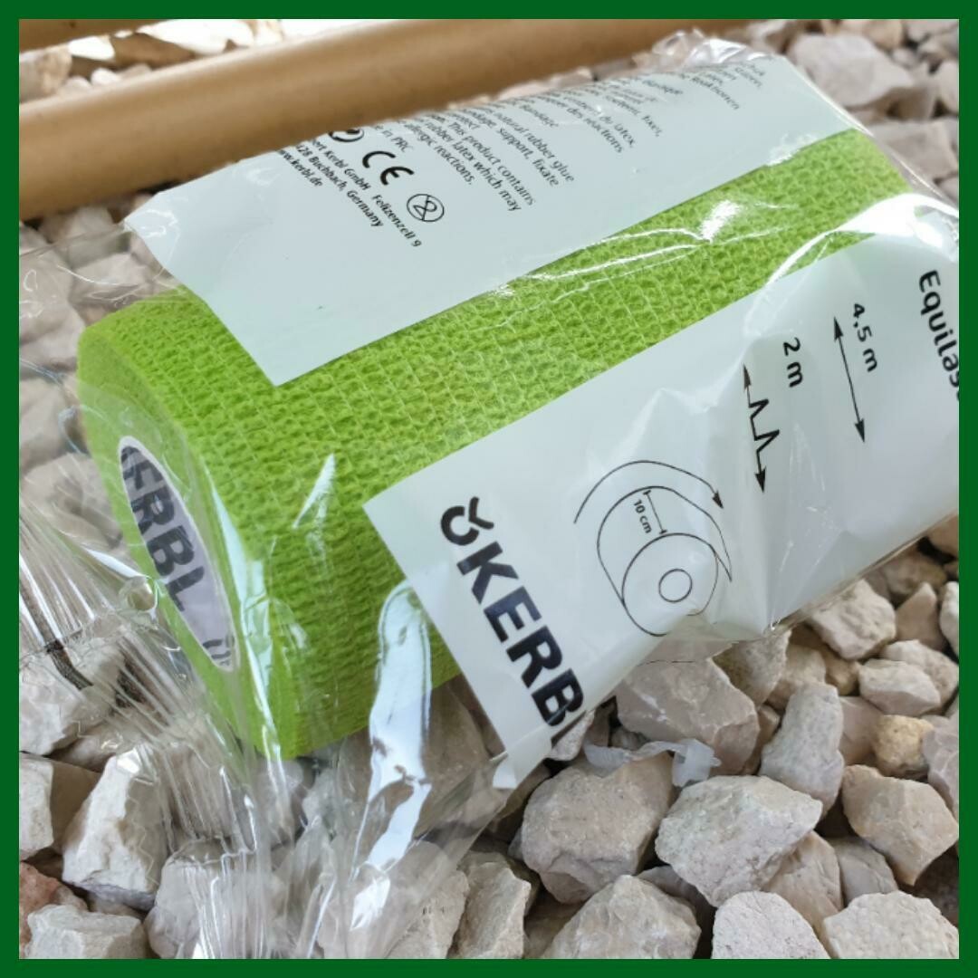 EquiLastic selbsthaftende Bandage, 10 cm grün