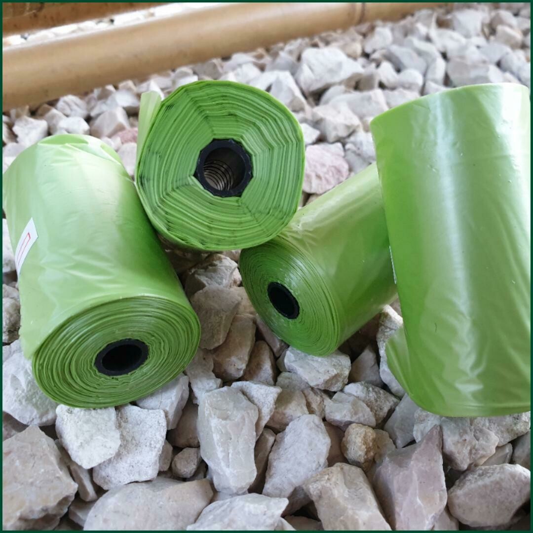 Ersatzkotbeutel grün / 4 Rollen à 20 Beutel / biologisch abbaubar