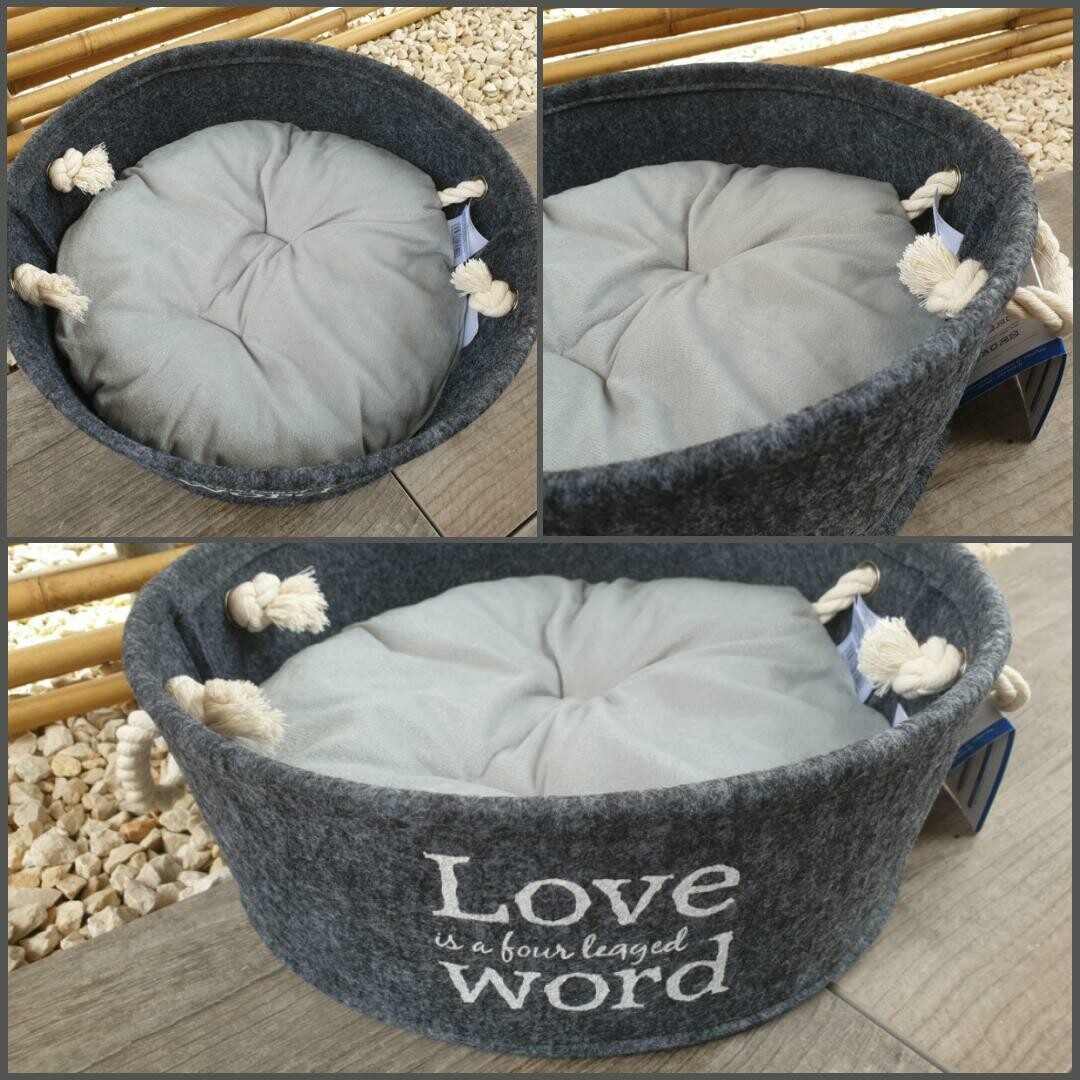 Bett Lian grau / 37 cm