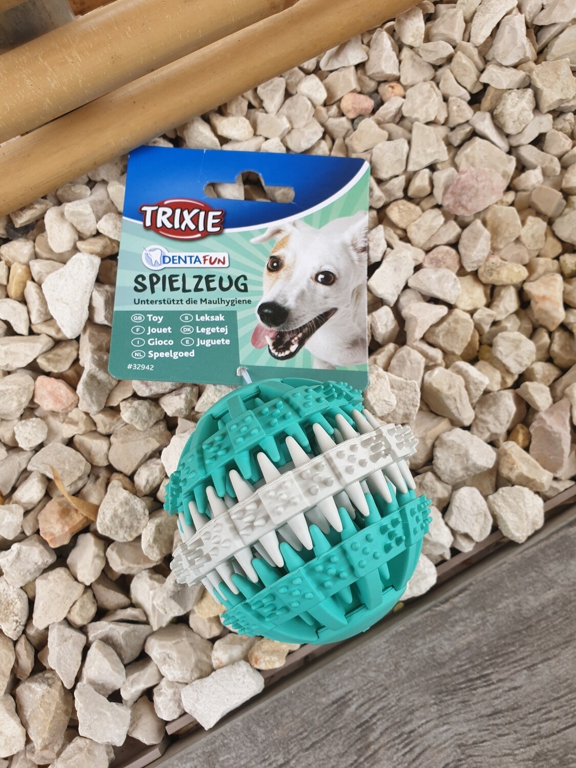 DENTAfun Ball, Mintfresh, Naturgummi 7.5 cm