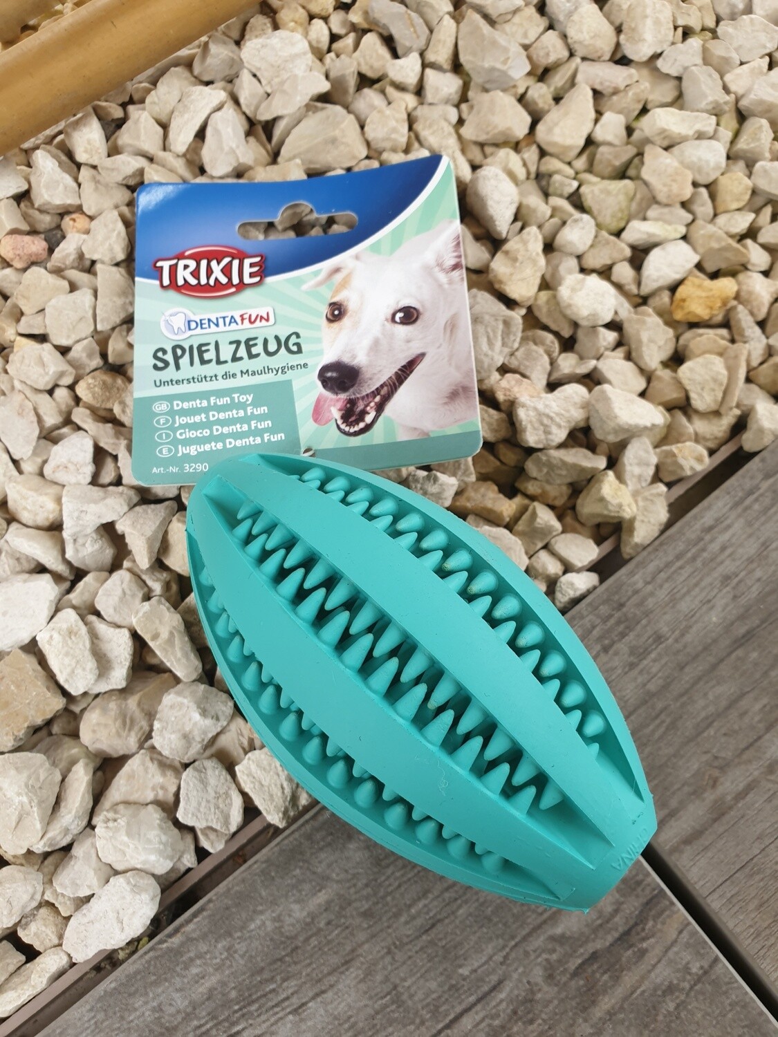 DENTAfun Rugby, Mintfresh, Naturgummi 11.5 cm