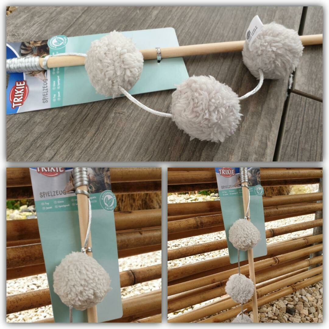 Spielangel mit 3 Bällen, 35 cm