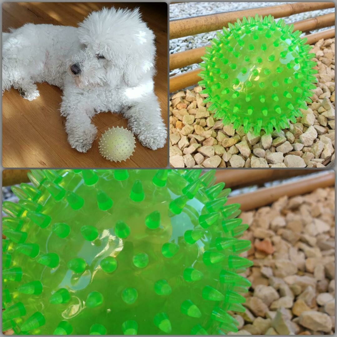Spiky Ball grün large 12 cm