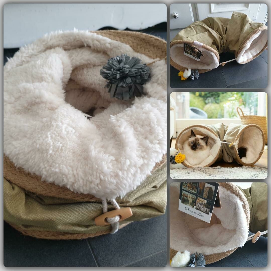 Designed by Lotte Katzentunnel Fenn / L: 90 cm ø: 25 cm beige