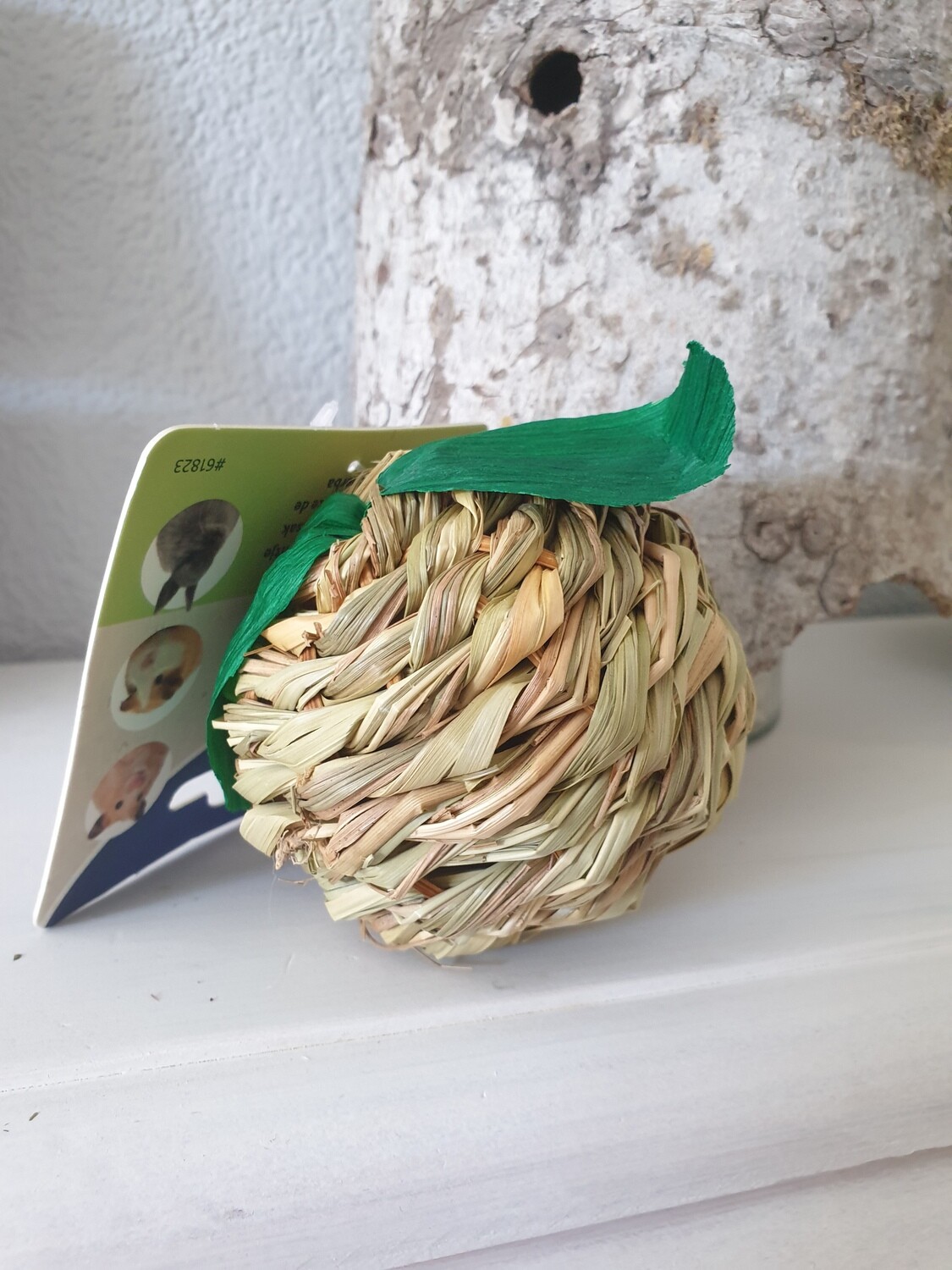 Apfel mit Lieschblatt, GRAS 7 cm