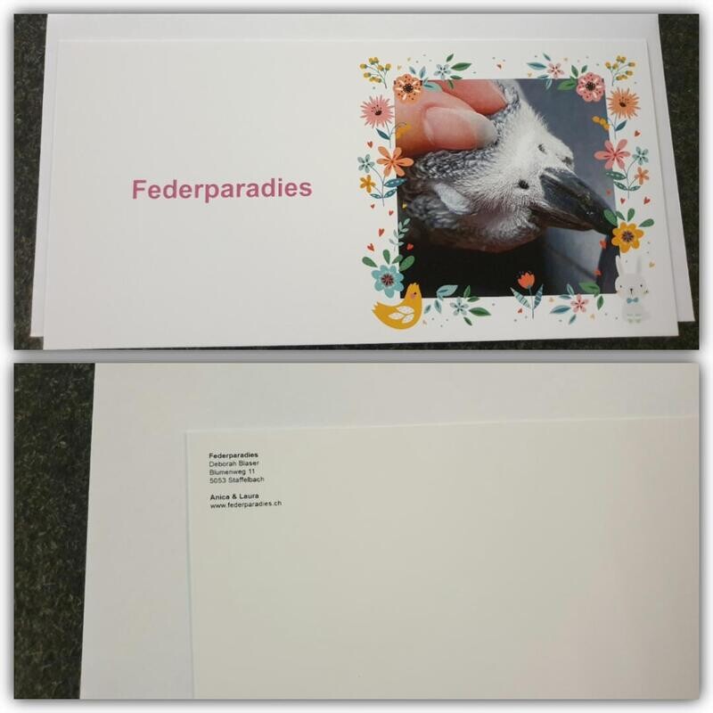 Federparadies Grusskarte Federparadies Grusskarte "Anica & Laura"