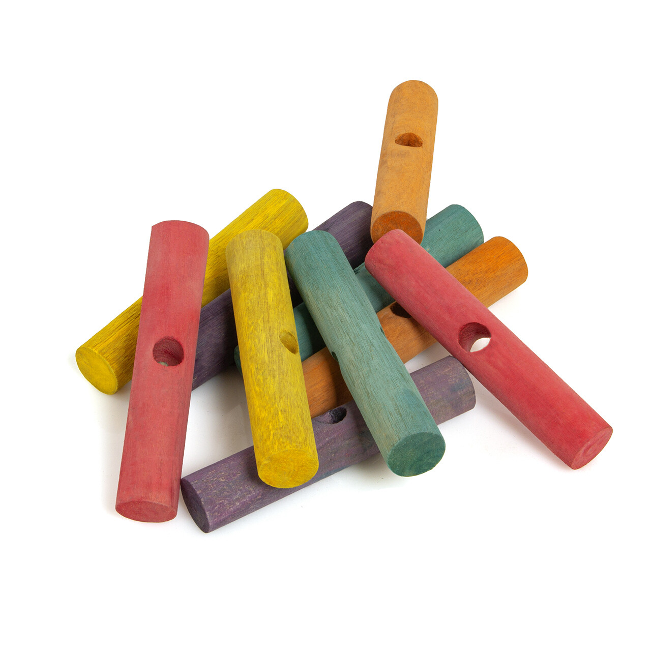 DIY - bunte Holzstäbe 13 cm