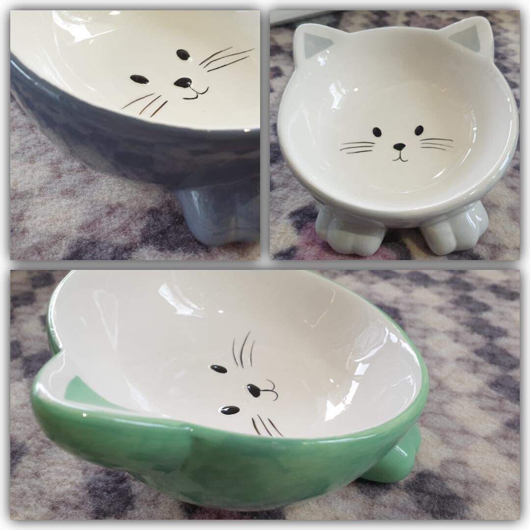 Katzen Napf, erhöht // Farbe wählbar