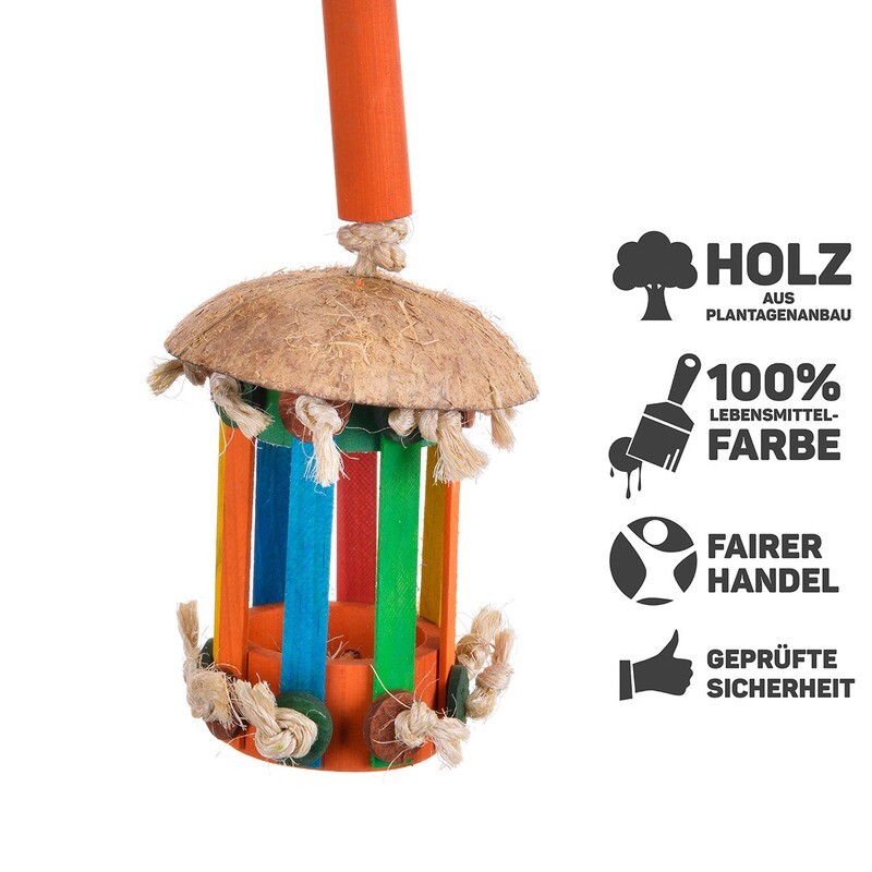 Papageienspielzeug Versteckspielzeug für Papageien - Foraging Toy