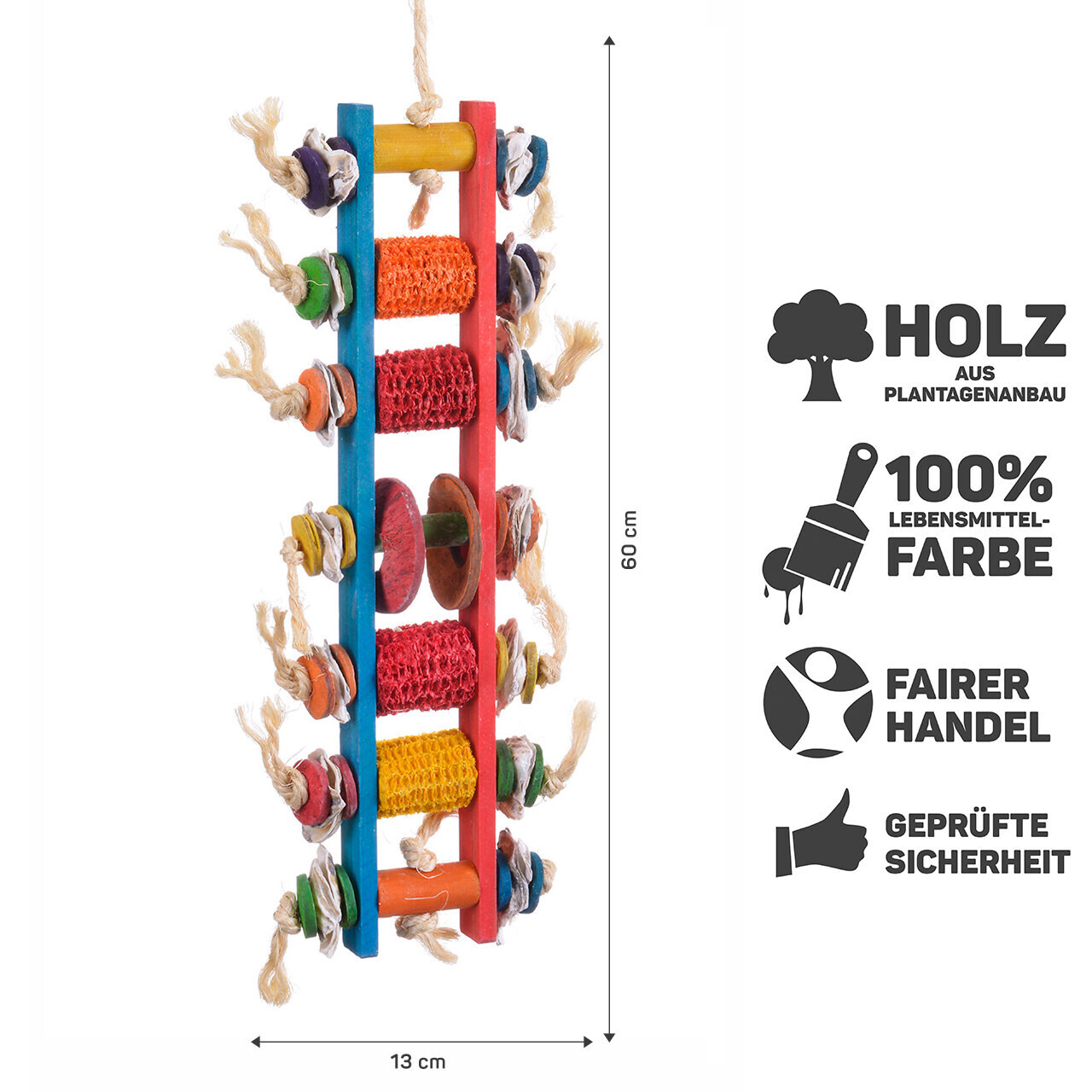 Papageienspielzeug Corn Ladder