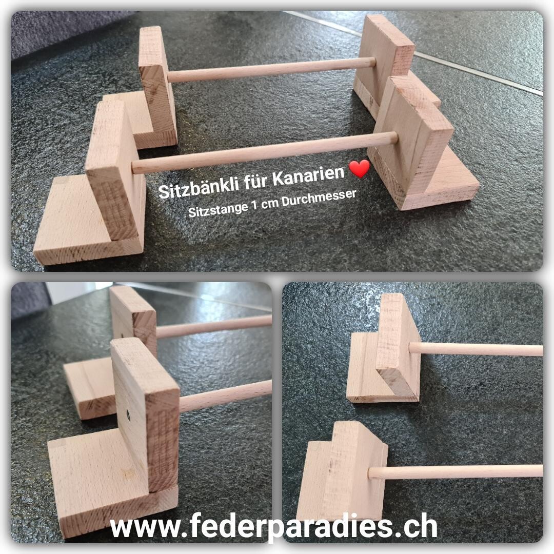 Sitzbänkli für Kanarien 2 Stück