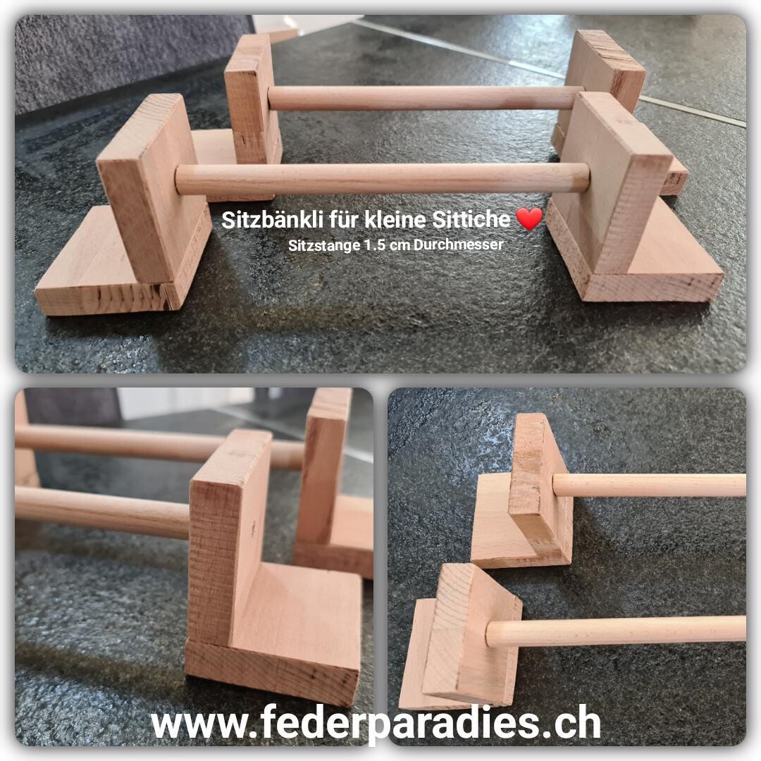 Sitzbänkli für kleine Sittiche 2 Stück