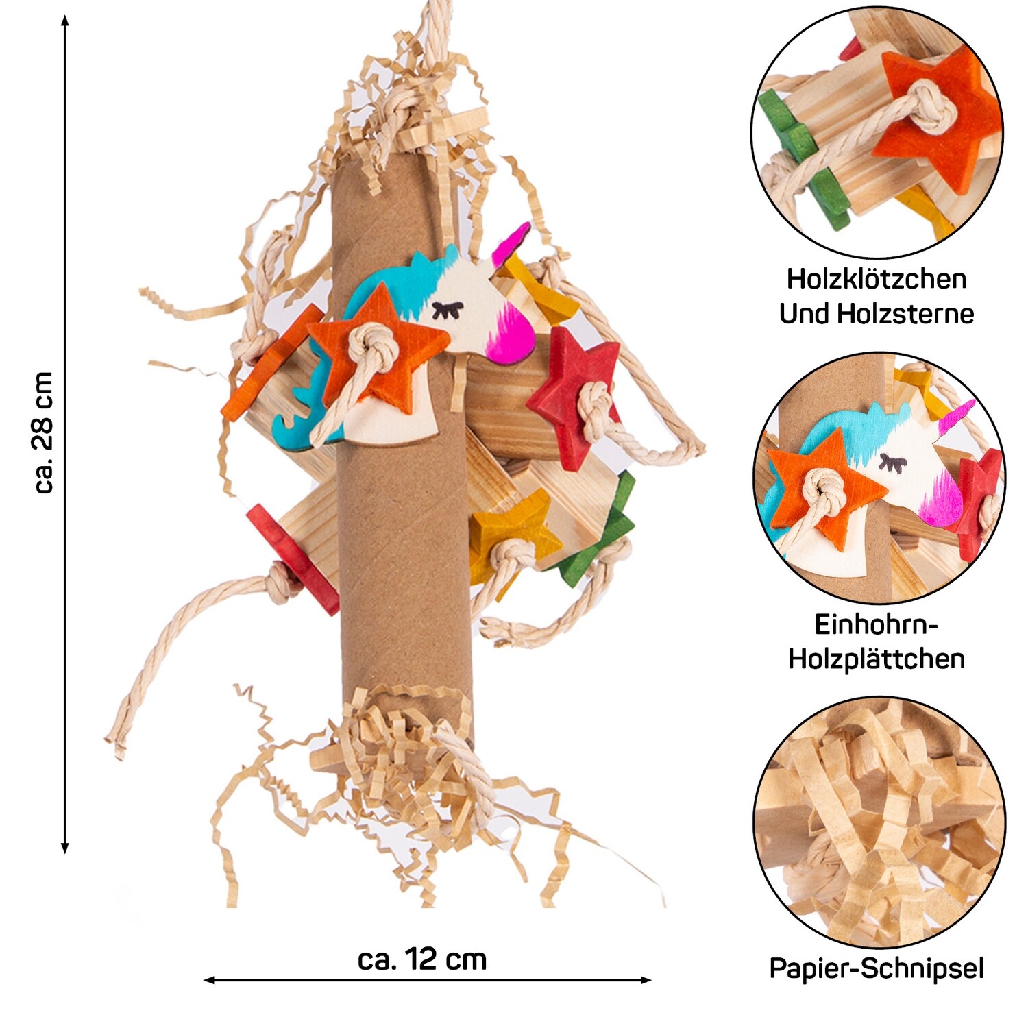 Unicorn Star-Roll | Happy Nature Schredderspielzeug