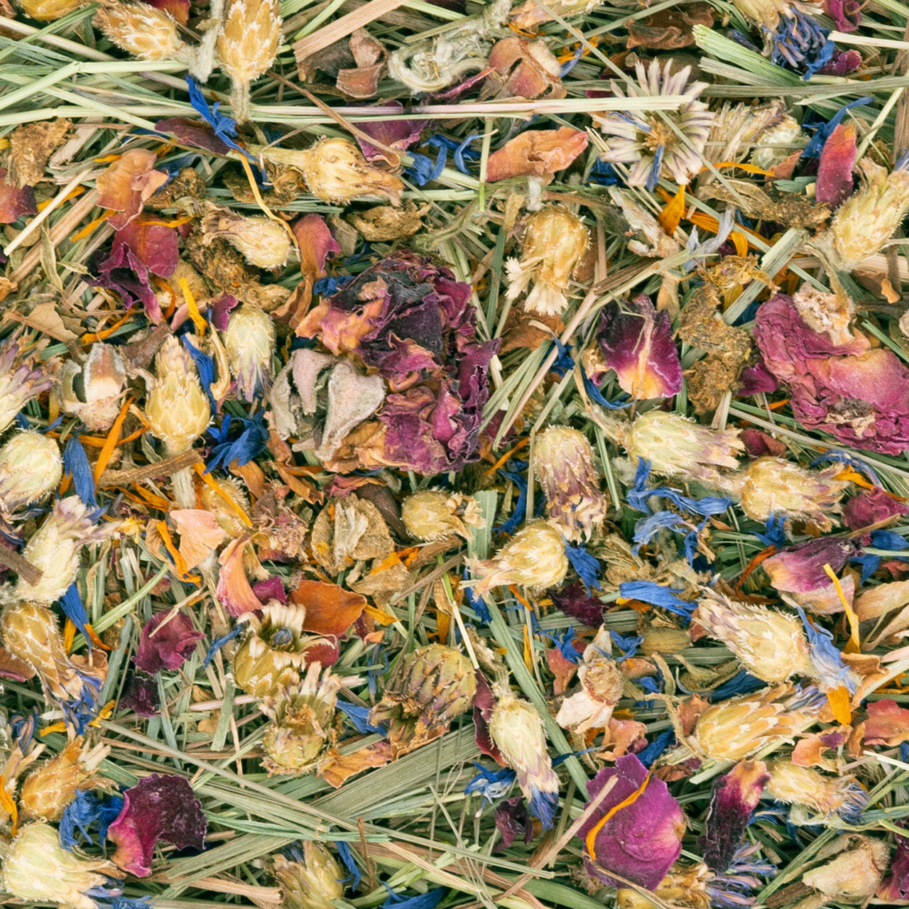 JR FARM Heu-Schale mit Blüten