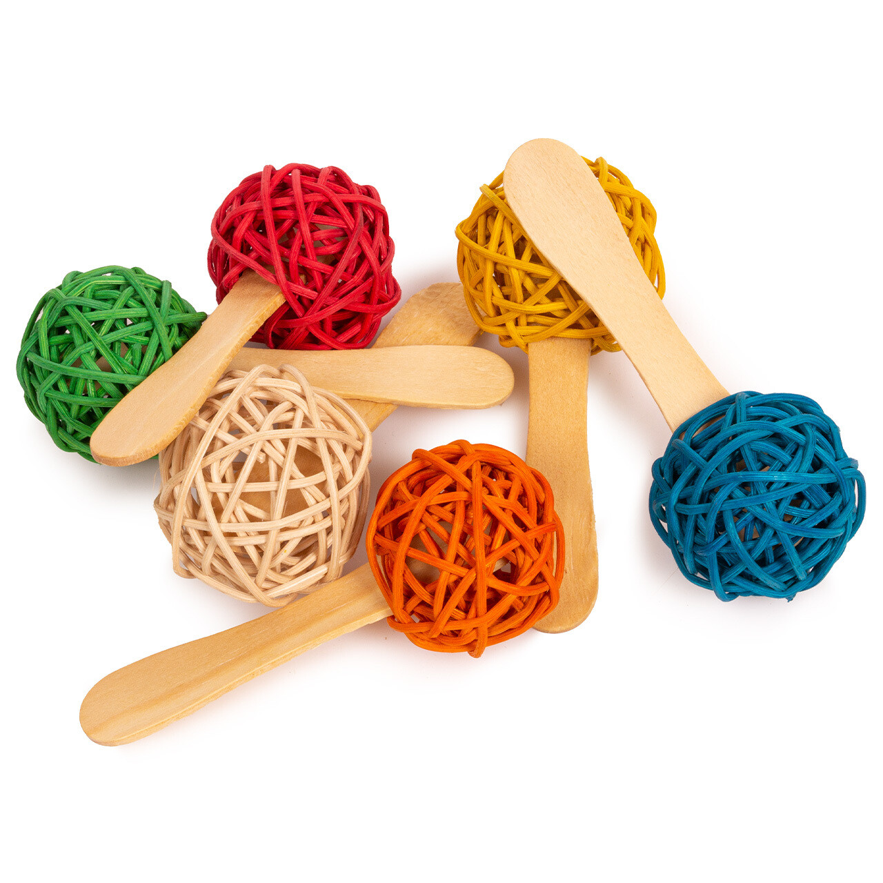 JAVA Knabberspielzeug für Papageien - Popsicle - "Lollipops"-Bastkugeln