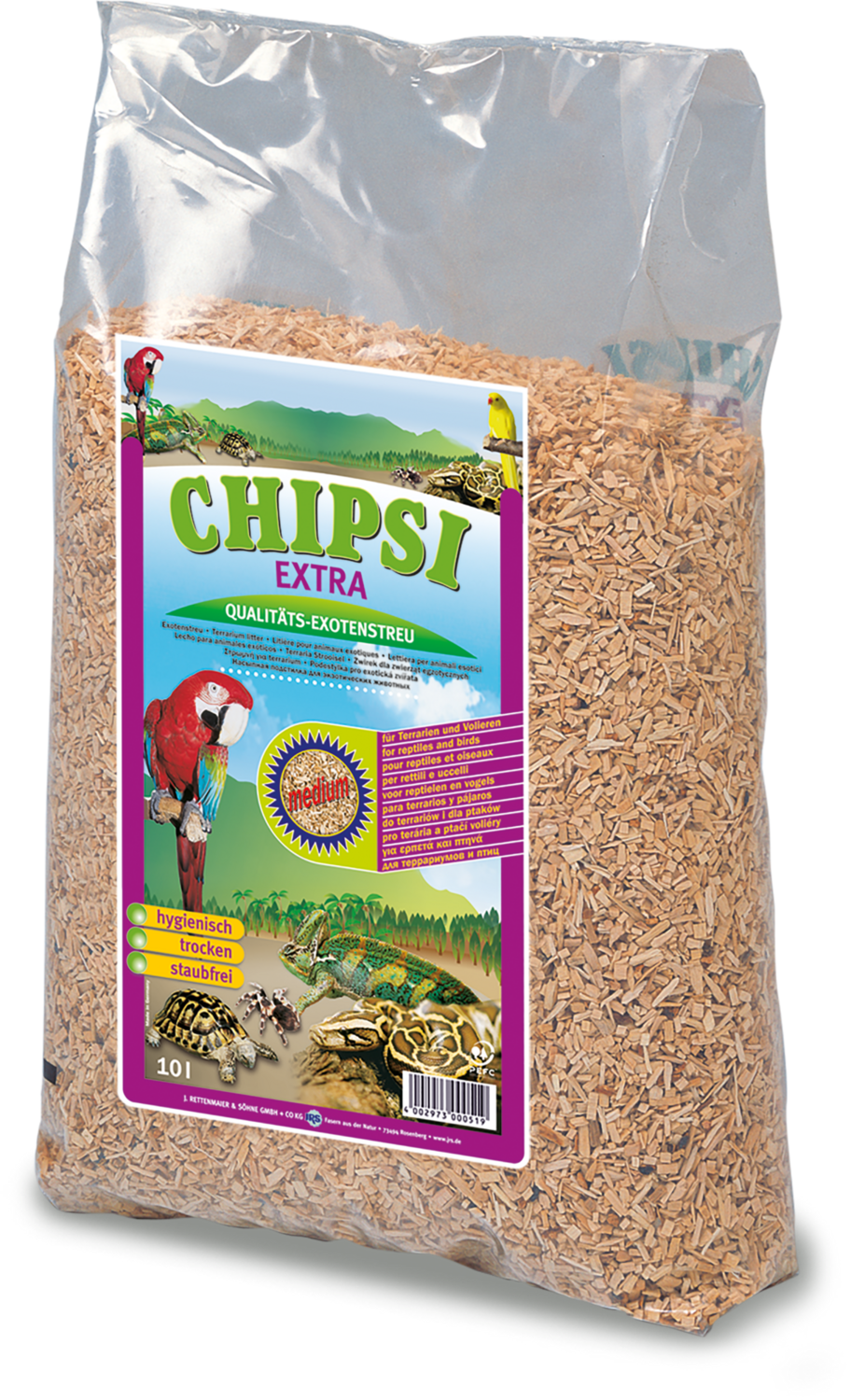 CHIPSI EXTRA Medium, Buchenholz-Granulat 2,8 kg mittlere Körnung